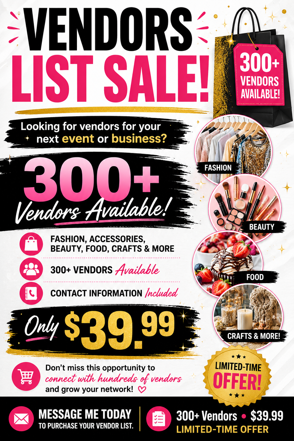 The Ultimate Vendor's List